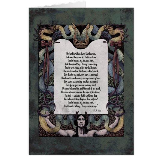Yeats "recibimiento tarjeta del arte del Victorian