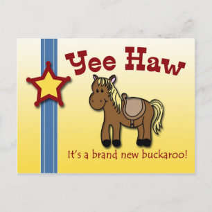 ¡Yee Haw! Invitación a la ducha de bebé con temáti