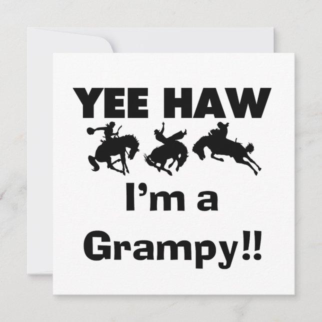Yee Haw, soy camisetas Grampy y Regalos (Anverso)