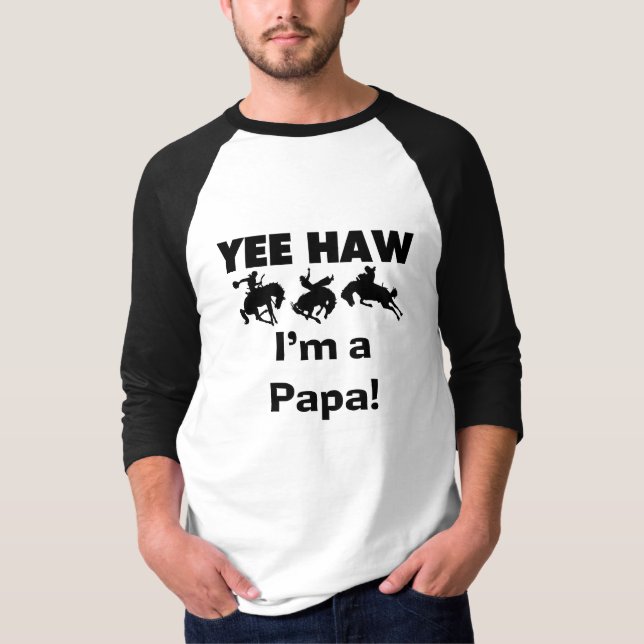 Yee Haw, soy un papá con camisetas y giros (Anverso)