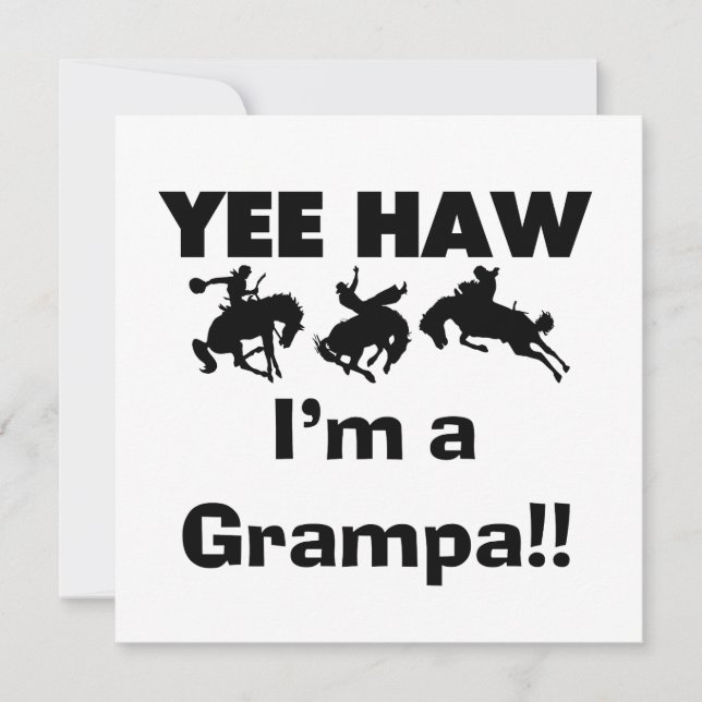 Yee Haw, soy una camiseta Grampa y regalos (Anverso)