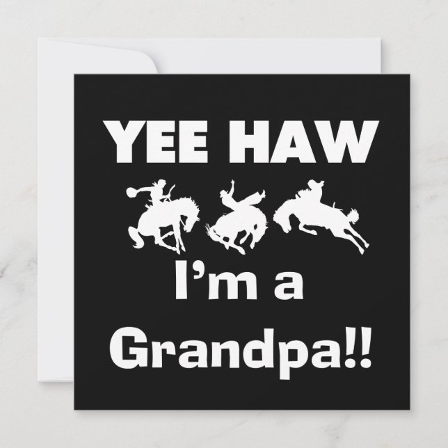 Yee Haw, soy una camiseta y regalo del abuelo (Anverso)