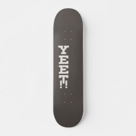 Yeet Logo Skateboard Minimalista oscuro