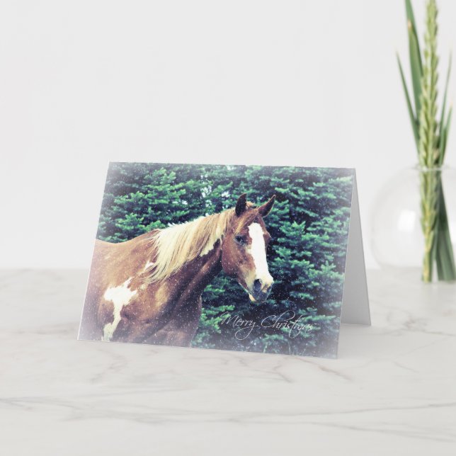 Yegua de la pintura de las Felices Navidad (Anverso)