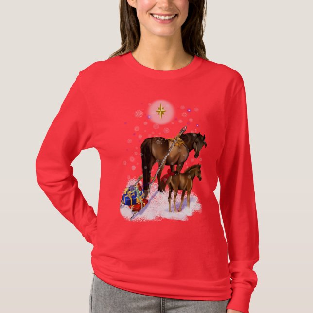 Yegua del navidad y camisa del bebé (Anverso)