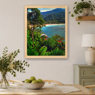 Yelapa México Playa Tropical Bahía 0828 Arte Pintu