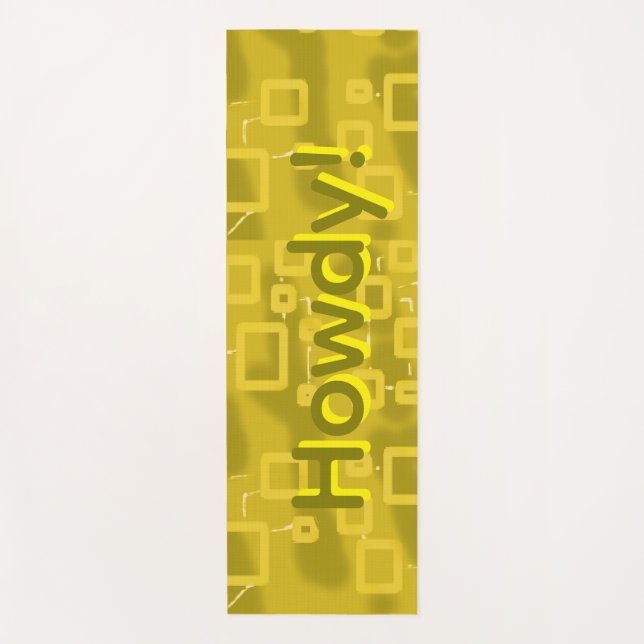 Yellow Geometric Yoga Mat (Anverso)