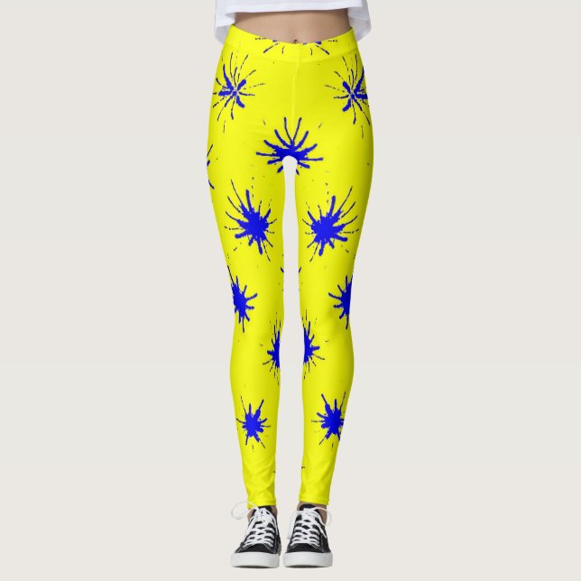 Yellow Splash Leggings (Anverso)