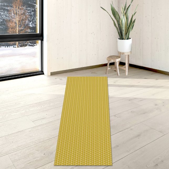 Yellow Waves Pattern Yoga Mat (Subido por el creador)