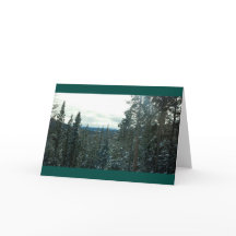 Yellowstone en Navidades de invierno o tarjeta de 