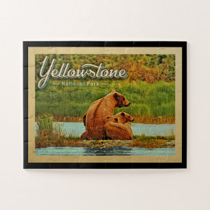 Yellowstone Jigsaw Puzzle Parque Nacional Bear Ret