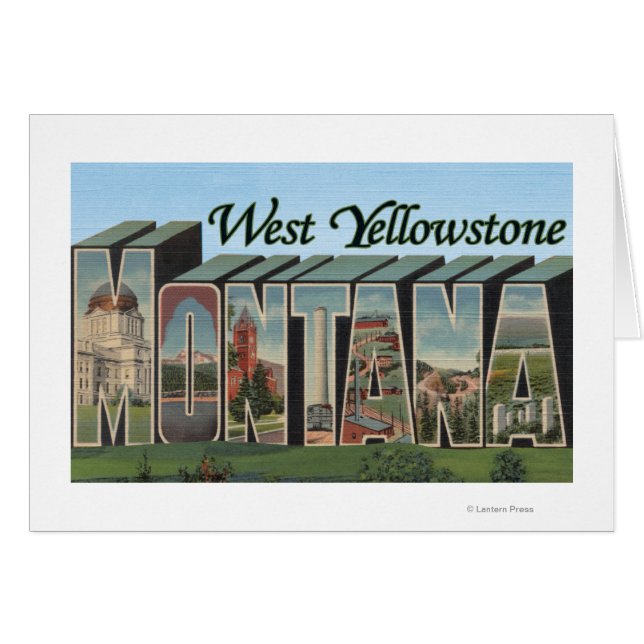Yellowstone occidental, Montana (Anverso (Horizontal))