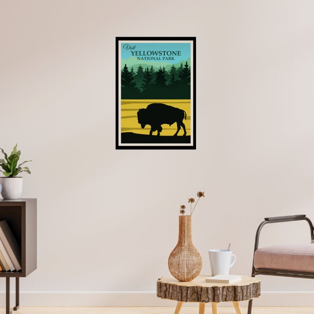 Yellowstone, póster de viaje de Wyoming (Salón 3)