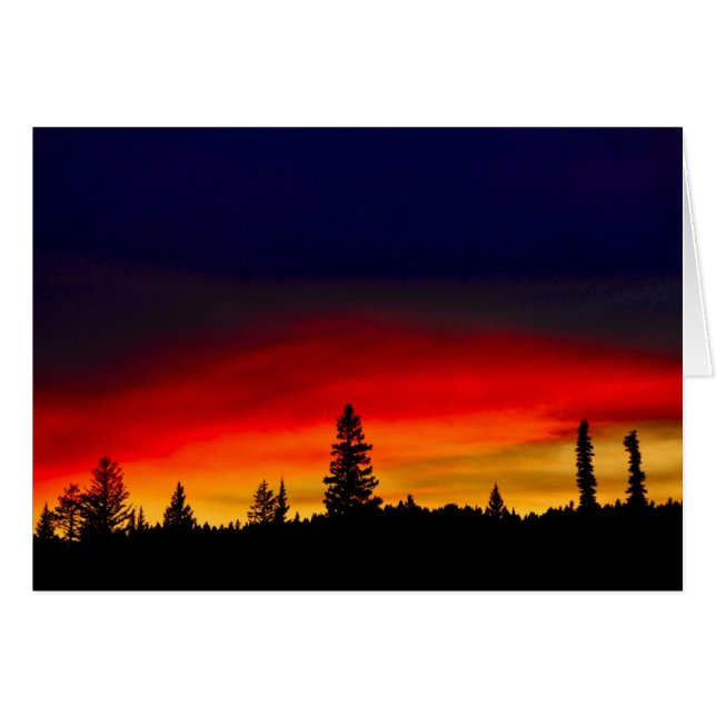 Yellowstone Sunset (Anverso (Horizontal))