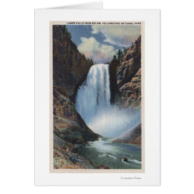 Yellowstone, WYLower cae desde abajo (Frente)