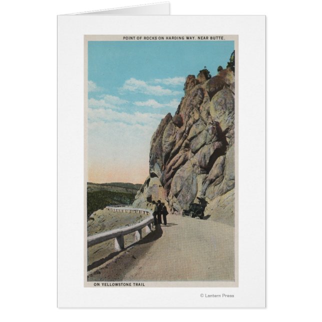 Yellowstone, WYVacationers, auto viejo, cerca (Frente)