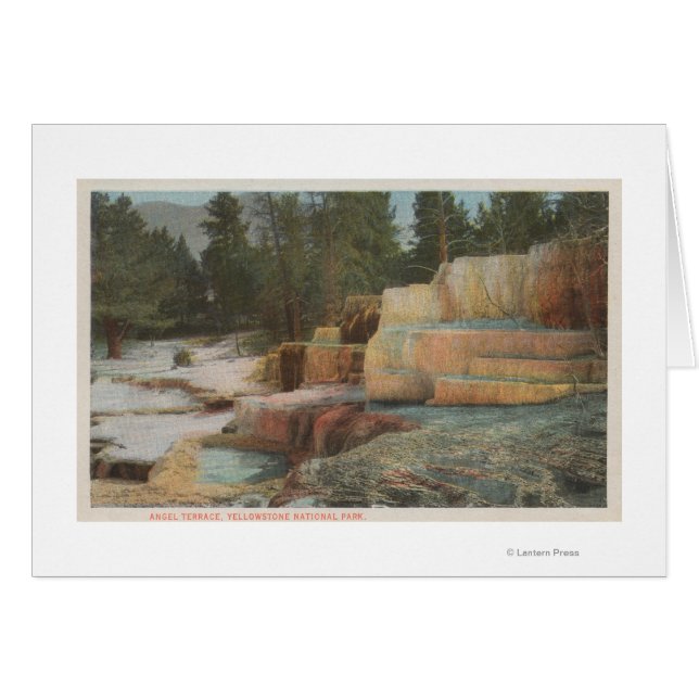 Yellowstone, WYVview of Angel Terrace (Anverso (Horizontal))