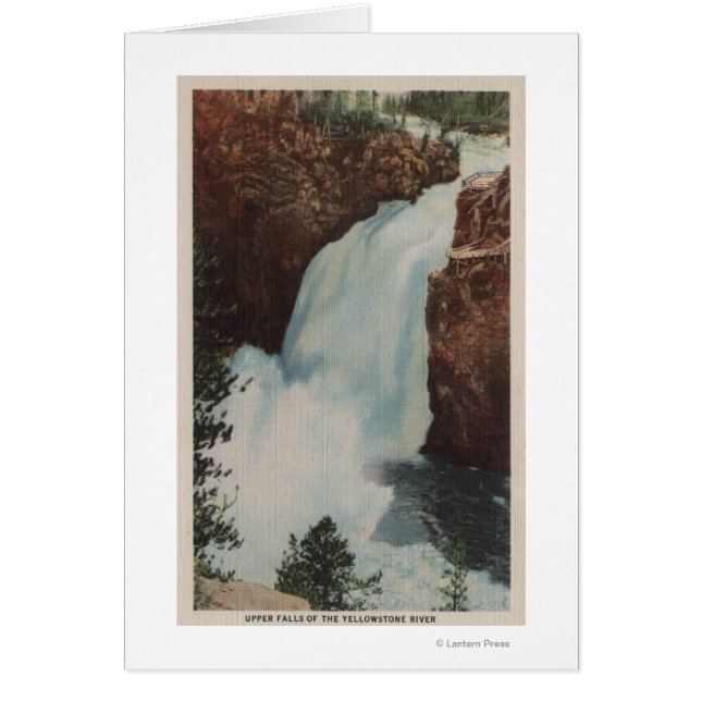 Yellowstone, WYVview of Yellowstone River Falls (Frente)