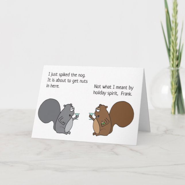 Yema divertida de la tarjeta de Navidad de la (Anverso)