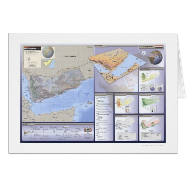Yemen detalló el mapa - 2002 (Anverso (Horizontal))
