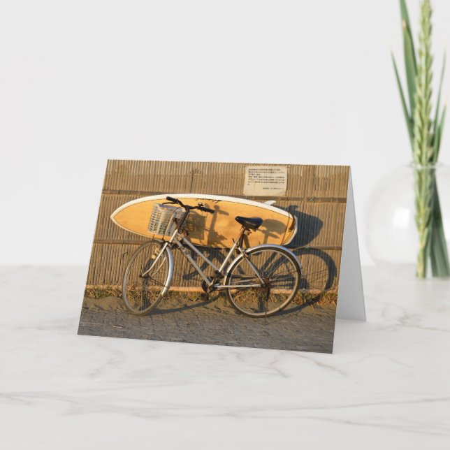 'Yendo al surf' - Postal japonesa en la bahía de S (Anverso)