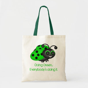 Yendo Bolsa Verde de Ladybug