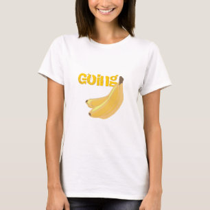 Yendo camiseta de bananas