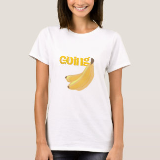 Yendo camiseta de bananas
