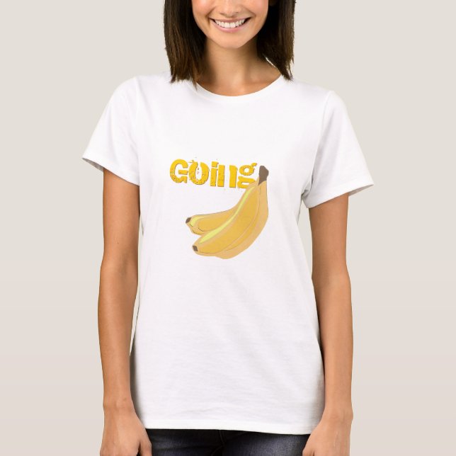 Yendo camiseta de bananas (Anverso)