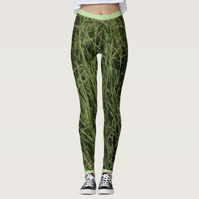 Yendo verde Leggings de hierba de equilibrio de la (Anverso)