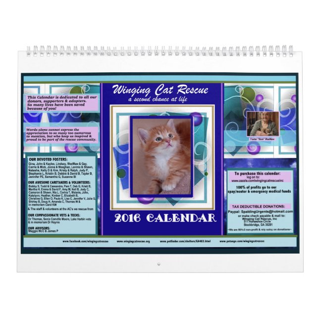 Yéndose volando el gato rescate el calendario de (Tapa)