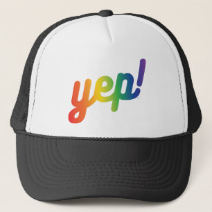 ¡yep! gorra del camionero del orgullo