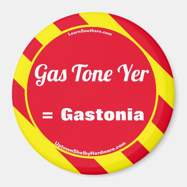 Yer de tono de gas = imán Gastonia (Frente)