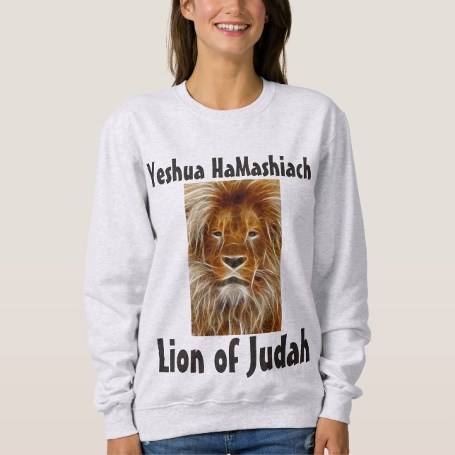 Yeshua HaMashiach, LION DE camisetas JUDAH (Anverso)