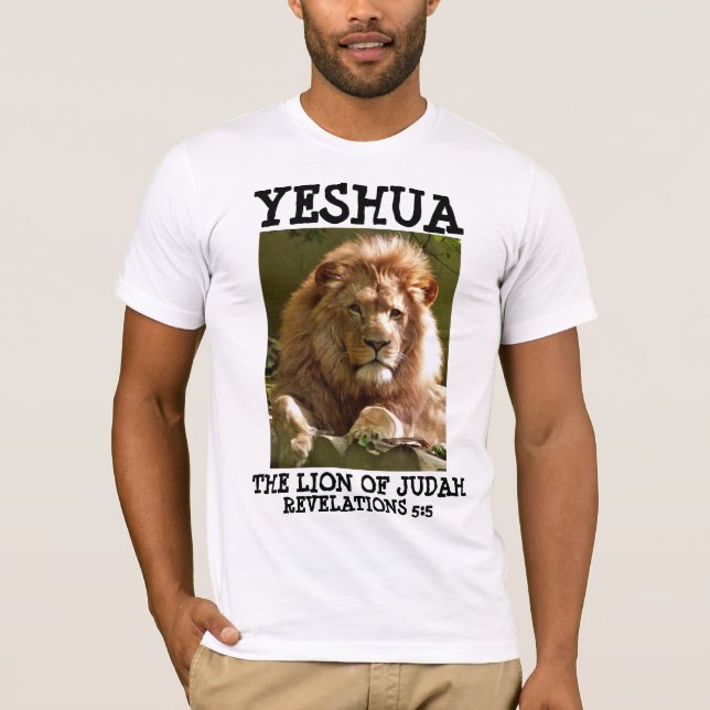 YESHUA JESUS LION DE Camisetas JUDAH (Anverso)