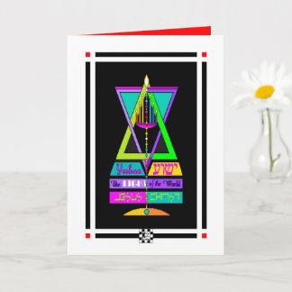 Yeshua, la Luz del Mundo, tarjeta de Jesucristo