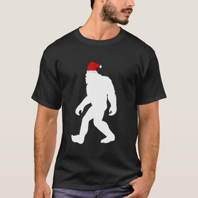 Yeti Bigfoot Sasquatch Navidades feos Sweater Tee (Anverso)