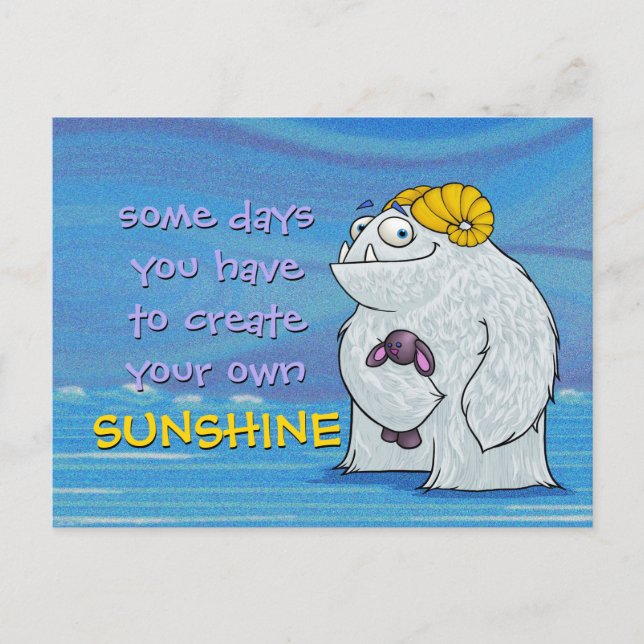 Yeti, postal (Anverso)