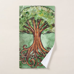 Yggdrasil Tree Norse Mythology Watercolor