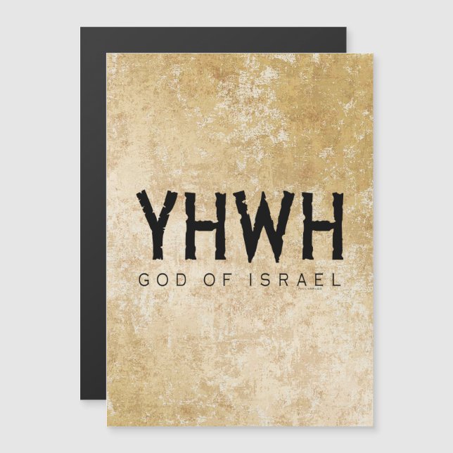 YHWH (Yahweh, Jehová) Dios Israel Tetragrammaton (Anverso/Reverso)