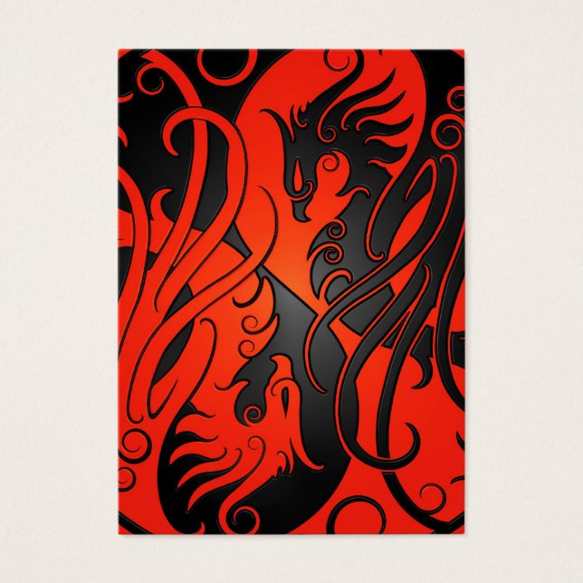 Yin rojo y negro Yang Phoenix (Frente)