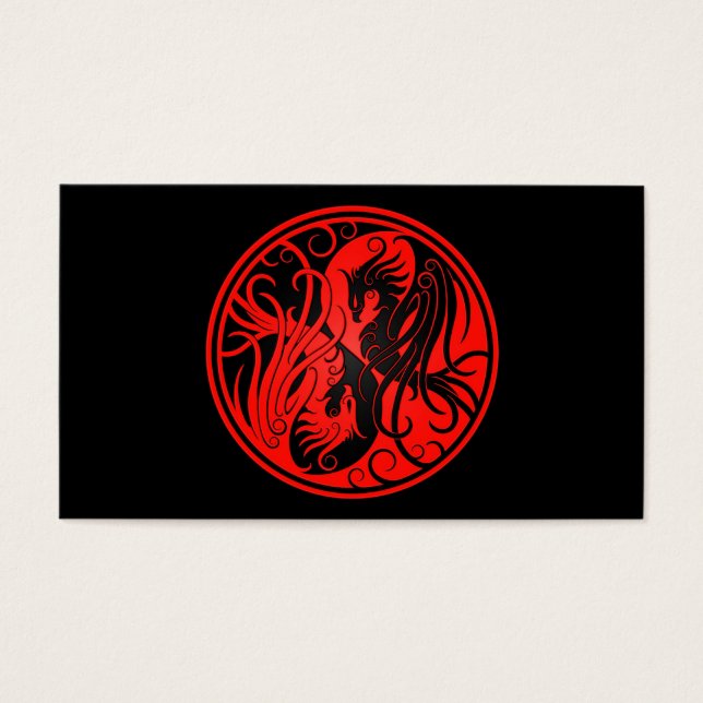 Yin rojo y negro Yang Phoenix (Frente)