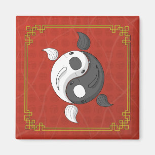Yin y Yang el imán Koi