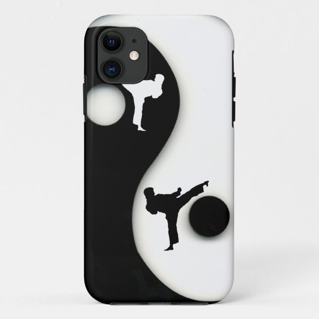 Yin y Yang Karate Funda-Mate iPhone 5 Funda (Reverso)