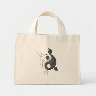 Yin y Yang la bolsa de Koi Tote