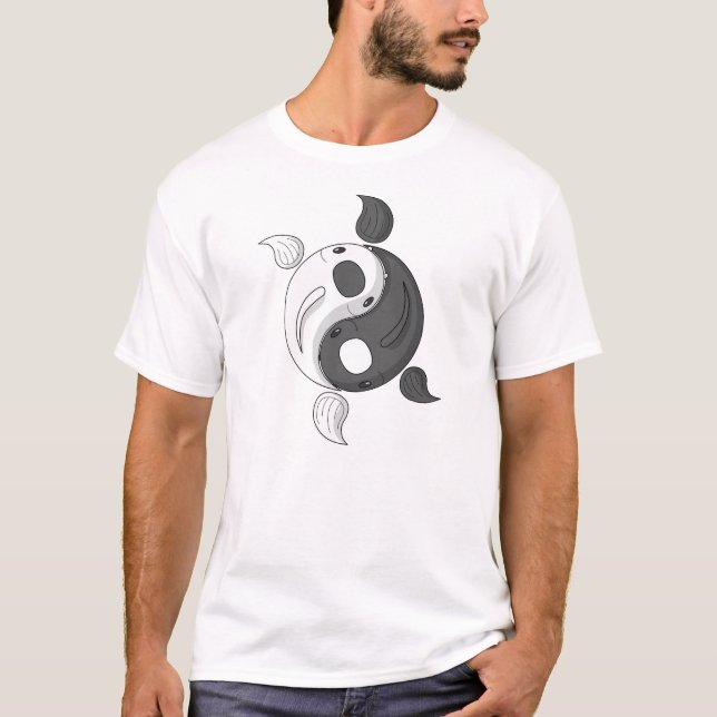 Yin y Yang la camiseta ligera de los hombres de Ko (Anverso)