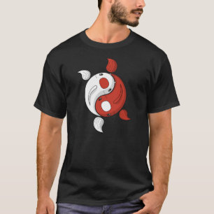 Yin y Yang la camiseta oscura de los hombres de Ko