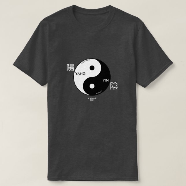Yin y Yang (oscuro) - Una camiseta de MisterP (Diseño del anverso)