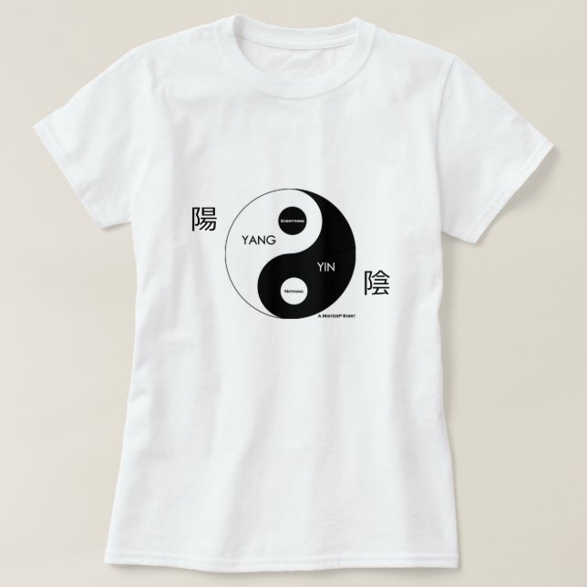 Yin y Yang - Una camiseta del señor P (Diseño del anverso)