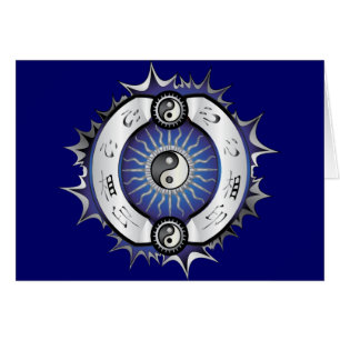 Yin Yang azul eléctrico